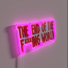 Charger l'image dans la galerie, Apocalyptic humor statement with colorful end of days neon glow