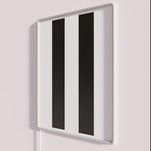Charger l'image dans la galerie, RGB Neon Sign with Vintage D-Day Landing Stripes Design