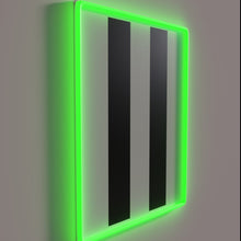 Charger l'image dans la galerie, WWII themed vintage invasion stripes neon light decoration for interior.