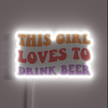 Charger l'image dans la galerie, Vibrant RGB Lighting Perfectly Captures Her Love of Craft Beer Passion.