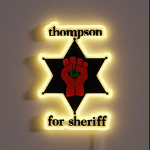 Charger l'image dans la galerie, Electrify Your Campaign with this Bold Thompson for Sheriff Sign
