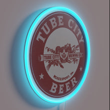 Charger l'image dans la galerie, RGB neon sign advertisement for McKeesport's Tube City Brewing Co.
