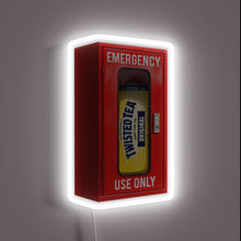Charger l'image dans la galerie, Neon bar decor with twist of emergency fire extinguisher symbol.