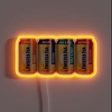 Charger l'image dans la galerie, Vibrant, colorful, and eye-catching Twisted Tea neon bar decoration sign.