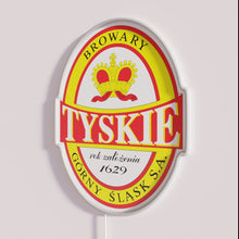 Charger l'image dans la galerie, Traditional Tyskie Polish Beer Brand Sign in Bright RGB Lighting