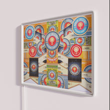 Charger l'image dans la galerie, Neon urban art decor, vintage brewery-inspired RGB LED light collage