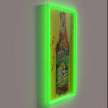 Charger l'image dans la galerie, Vibrant neon art decorates beer enthusiasts' man caves with nostalgia.