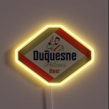 Charger l'image dans la galerie, Retro illuminated vintage sign advertising Duquesne Pilsener from Pittsburgh's Duquesne Brewery.