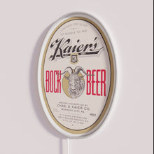 Charger l'image dans la galerie, Retro styled Kaier's Bock Beer signage from Mahanoy City, PA
