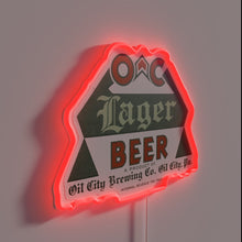 Charger l'image dans la galerie, Retro Oil City Brewing Company Neon Sign for Craft Beer Enthusiasts