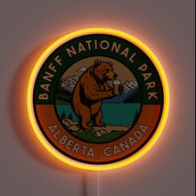 Charger l'image dans la galerie, Add vintage glamour with this retro-style Banff neon decal