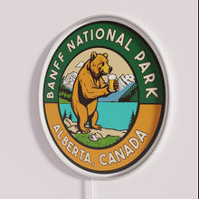 Charger l'image dans la galerie, Retro Inspired Banff Neon Wall Sign with Vibrant Color Accents