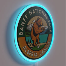 Charger l'image dans la galerie, Retro Inspired Banff Mountain Landscape Decorative Neon Wall Art Sign