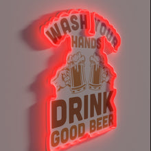 Charger l'image dans la galerie, Neon reminder to wash hands and enjoy good craft beer