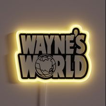 Charger l'image dans la galerie, Wayne’s World logo neon sign.