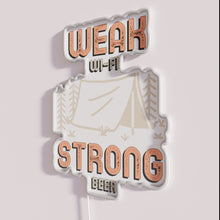 Charger l'image dans la galerie, Modern bar decor with strong beer and WiFi theme neon