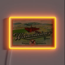 Charger l'image dans la galerie, Eye-catching RGB neon light display for Weisensteiner Beer enthusiasts everywhere
