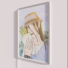 Charger l'image dans la galerie, Colorful Chinese character Wen Ning with Radish glowing neon decoration lighting