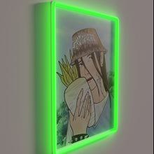 Charger l'image dans la galerie, Wen Ning's bold logo with vibrant radish RGB neon glow