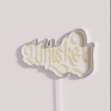 Charger l'image dans la galerie, Vintage whiskey bar decor with elegant calligraphy LED neon lighting