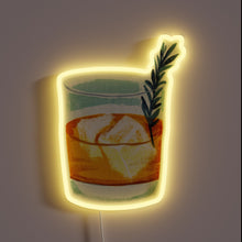 Charger l'image dans la galerie, Whiskey connoisseur's dream decorative light, illuminated whiskey on the rocks.