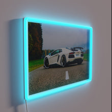 Charger l'image dans la galerie, Electricity meets luxury with this sleek white Lamborghini neon sign.
