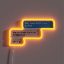 Charger l'image dans la galerie, Dad's Garage: Customizable Lamborghini Neon Sign with Color-Changing Technology