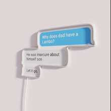 Charger l'image dans la galerie, Dad's Garage Luxury LED Neon Sign with Lamborghini RGB Accents