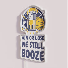 Charger l'image dans la galerie, Neon sports bar decor with motivational drinking quote colorful design