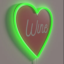 Charger l'image dans la galerie, Add a touch of romance with colorful wine heart glow