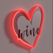 Charger l'image dans la galerie, Vibrant Wine Bar Sign with Color-Changing RGB Neon Accents