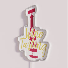 Charger l'image dans la galerie, RGB neon bar decor, wine tasting and drinking enthusiast sign.