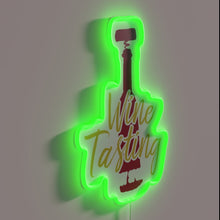 Charger l'image dans la galerie, Personalized neon bar decoration celebrates wine connoisseurship and enthusiasm brightly.