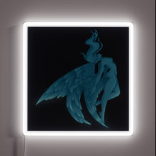 Charger l'image dans la galerie, Ethereal winged creature illuminated in vibrant, customizable RGB neon light.