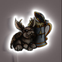 Charger l'image dans la galerie, Vintage German-inspired neon sign featuring colorful Wolf and Doe silhouette