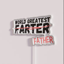 Charger l'image dans la galerie, Unique Personalized Dad Gift World's Greatest Farter Father's Day Neon Sign
