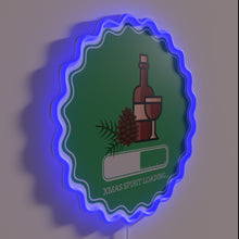 Charger l'image dans la galerie, Neon Xmas Light Display Animates Festive Atmosphere with Colorful Vibes