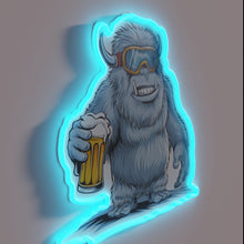 Charger l'image dans la galerie, Vibrant Yeti Apres Ski LED Neon Sign for Mountain Bars
