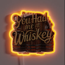 Charger l'image dans la galerie, Home Bar Decor with Whiskey-Themed RGB Neon Light Sign