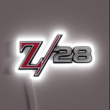 Charger l'image dans la galerie, Electric Neon Sign: Authentic Z28 Camaro Logo Illuminated Retro Decor