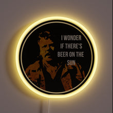 Charger l'image dans la galerie, Quirky humor meets retro style in this neon beer quote.