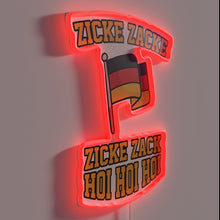 Charger l'image dans la galerie, Traditional German Oktoberfest phrase in colorful RGB neon lighting accents.