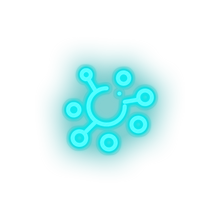 Charger l'image dans la galerie, ice_blue 253_elastic_coin_crypto_crypto_currency led neon factory