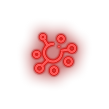 Charger l'image dans la galerie, red 253_elastic_coin_crypto_crypto_currency led neon factory
