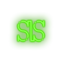 Charger l'image dans la galerie, green 256_salus_coin_crypto_crypto_currency led neon factory