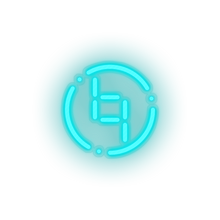 Charger l'image dans la galerie, ice_blue 263_ybcoin_coin_crypto_crypto_currency led neon factory