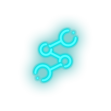 Charger l'image dans la galerie, ice_blue 265_spreadcoin_coin_crypto_crypto_currency led neon factory