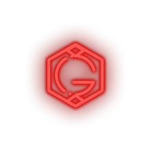 Charger l'image dans la galerie, red 268_grid_coin_coin_crypto_crypto_currency led neon factory
