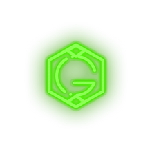 Charger l'image dans la galerie, green 268_grid_coin_coin_crypto_crypto_currency led neon factory