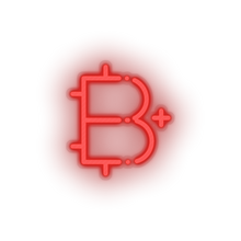 Charger l'image dans la galerie, red 292_add_bitcoin_coin_cryptocurrency_plus led neon factory